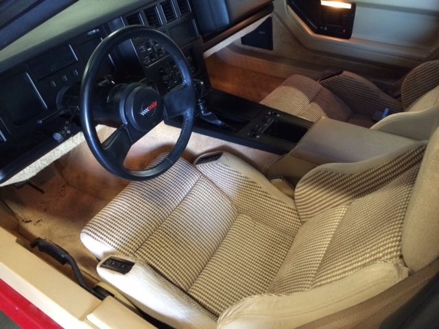 1984 Red Chevrolet Corvette Coupe