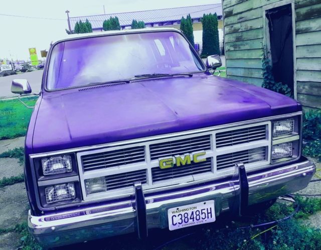 1984 Blue GMC Sierra 2500 Crew Cab Pickup