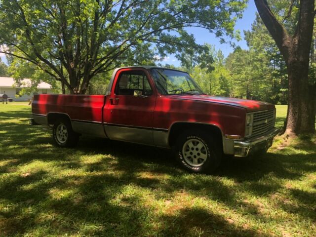 1984 Red Chevrolet C-10 Pickup