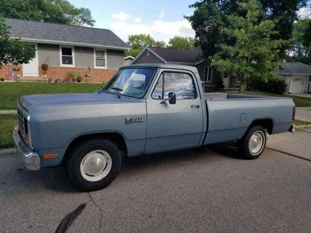 1984 Blue Dodge Ram 1500 Standard Cab Pickup
