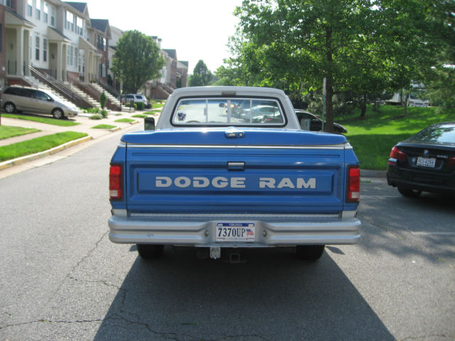 1984 Blue and White Dodge Other Pickups 2 door D100