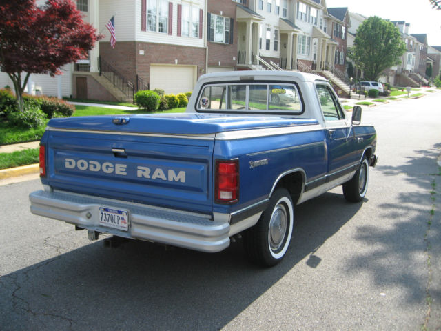 1984 Blue and White Dodge Other Pickups 2 door D100