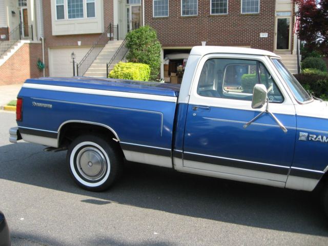 1984 Blue and White Dodge Other Pickups 2 door D100