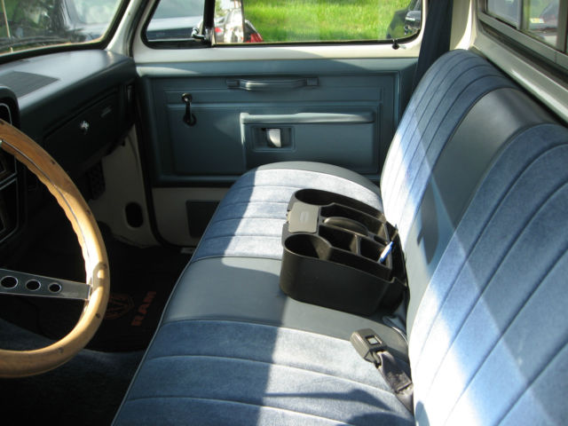 1984 Blue and White Dodge Other Pickups 2 door D100