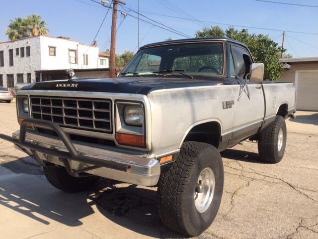 1984 Black / Silver Dodge Power Wagon Standard Cab Pickup