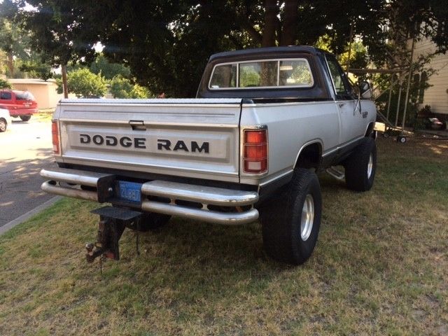 1984 Black / Silver Dodge Power Wagon Standard Cab Pickup