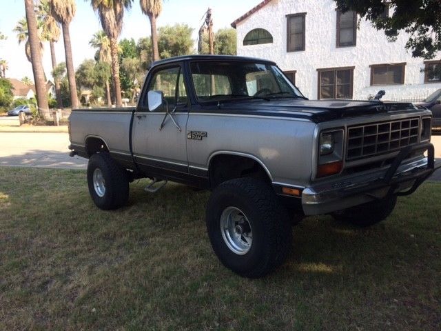 1984 Black / Silver Dodge Power Wagon Standard Cab Pickup