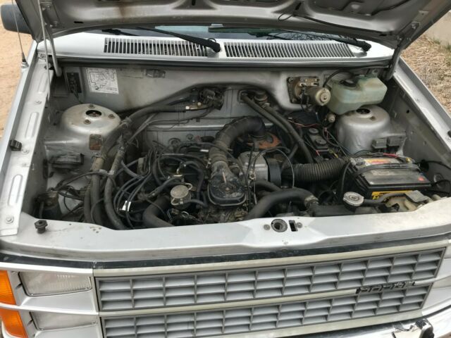 1984 Silver Dodge Ram Mini Minivan