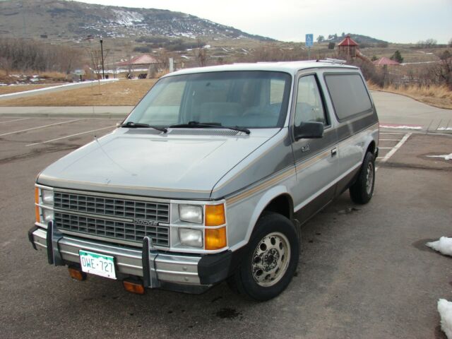 1984 Silver Dodge Ram Mini Minivan