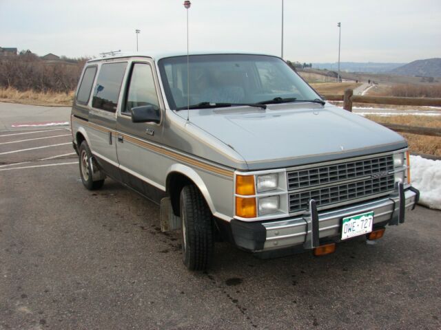 1984 Silver Dodge Ram Mini Minivan