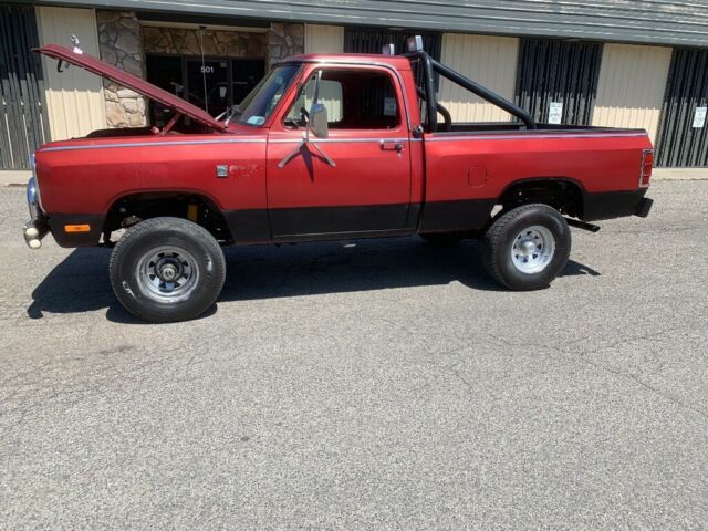 1984 Red Dodge W150 Standard Cab Pickup