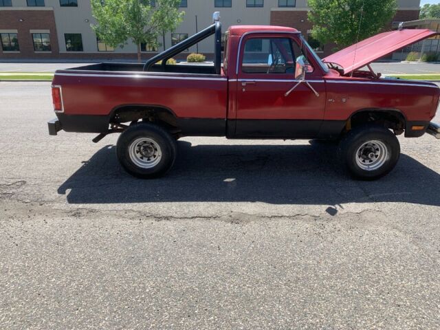 1984 Red Dodge W150 Standard Cab Pickup