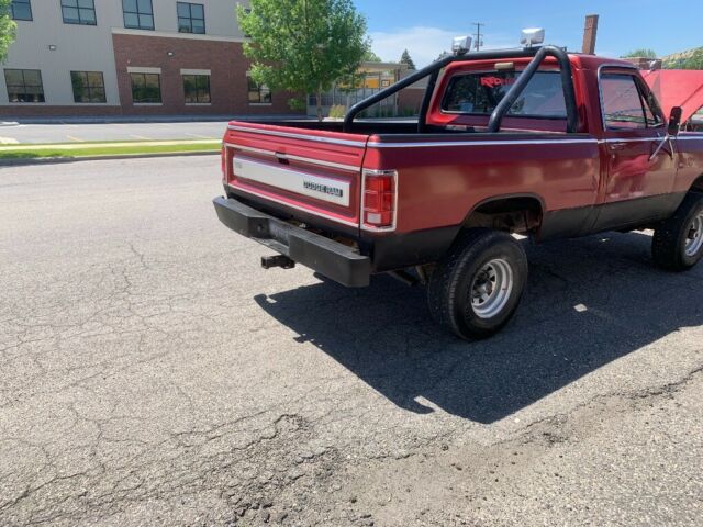 1984 Red Dodge W150 Standard Cab Pickup