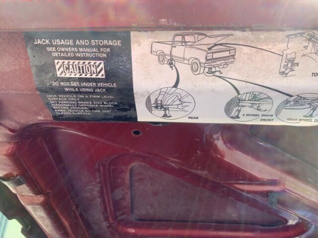 1984 Red Dodge W150 Standard Cab Pickup