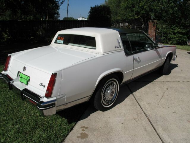 1984 White Cadillac Eldorado Coupe