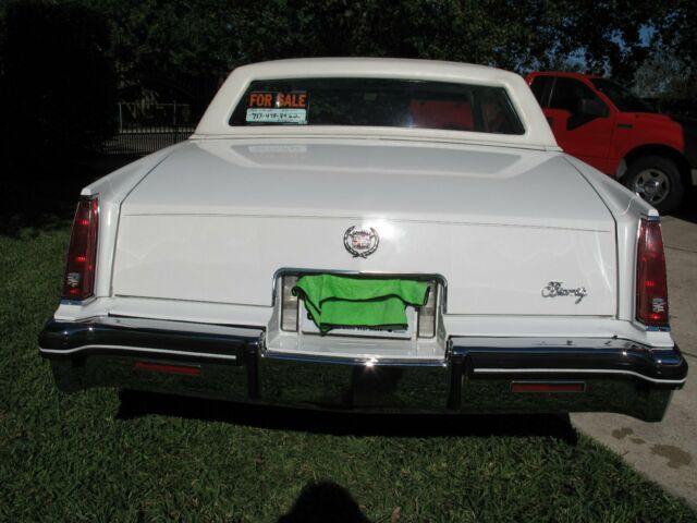1984 White Cadillac Eldorado Coupe