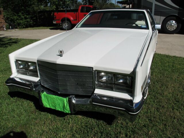 1984 White Cadillac Eldorado Coupe