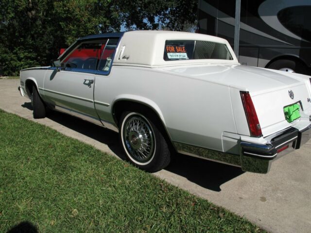 1984 White Cadillac Eldorado Coupe