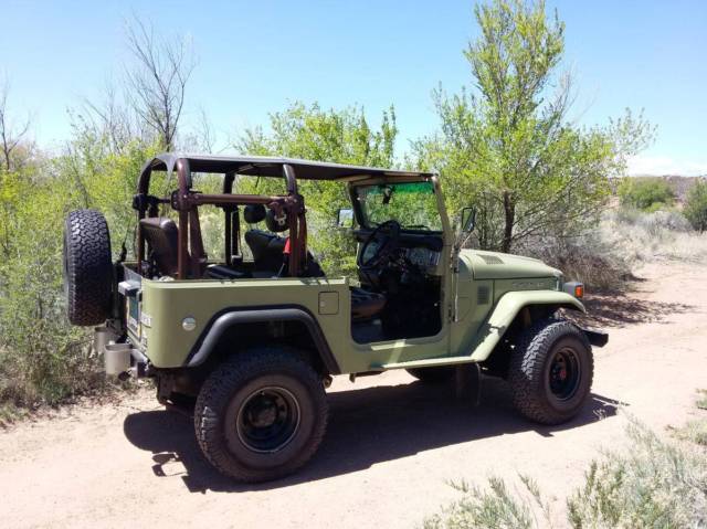 1980 6L9 light olive Toyota Land Cruiser Convertible