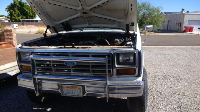 1984 White / Blue Ford Bronco Cool
