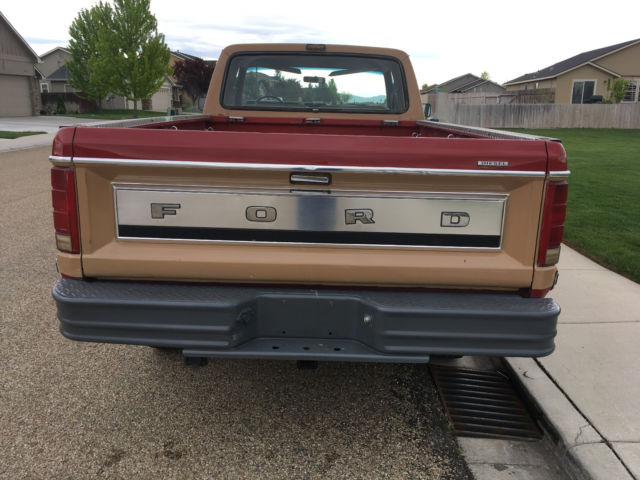 1984 RED & TAN Ford F-250 Extended Cab Pickup