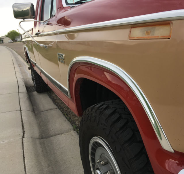1984 RED & TAN Ford F-250 Extended Cab Pickup