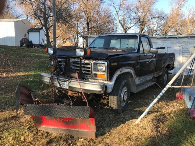 1984 Black Ford F-250 Standard Cab Pickup