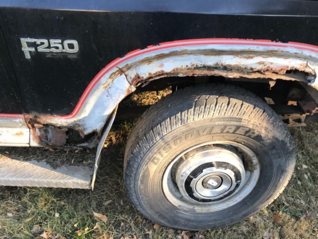 1984 Black Ford F-250 Standard Cab Pickup
