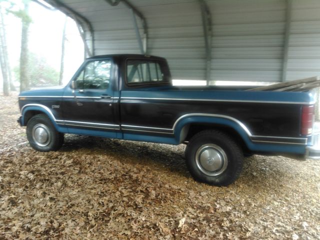 1984 Blue Ford F-250 Standard Cab Pickup