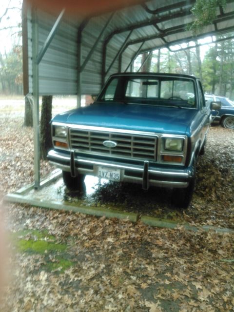 1984 Blue Ford F-250 Standard Cab Pickup