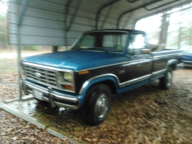 1984 Blue Ford F-250 Standard Cab Pickup
