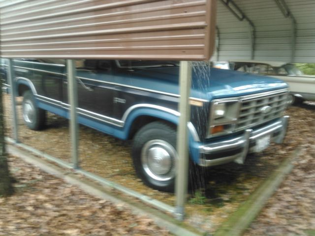 1984 Blue Ford F-250 Standard Cab Pickup