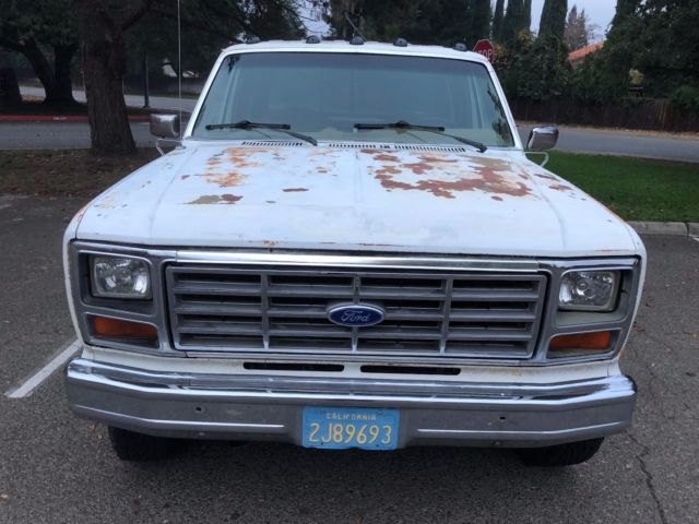 1984 White Ford F-350 XLT LB Crew Cab Pickup
