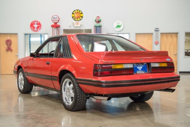 1984 Red Ford Mustang Hatchback