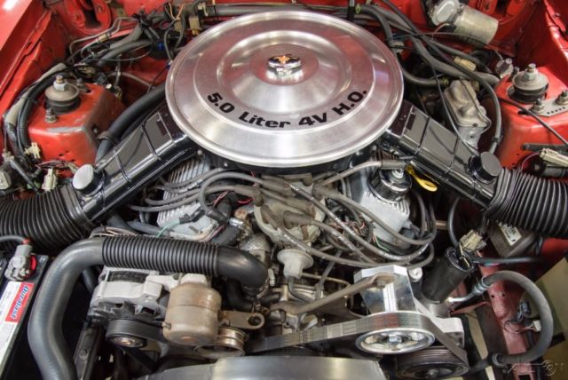 1984 Red Ford Mustang Hatchback