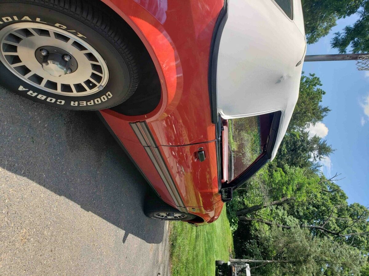 1984 Red Ford Mustang Convertible