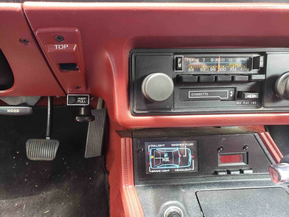 1984 Red Ford Mustang Convertible