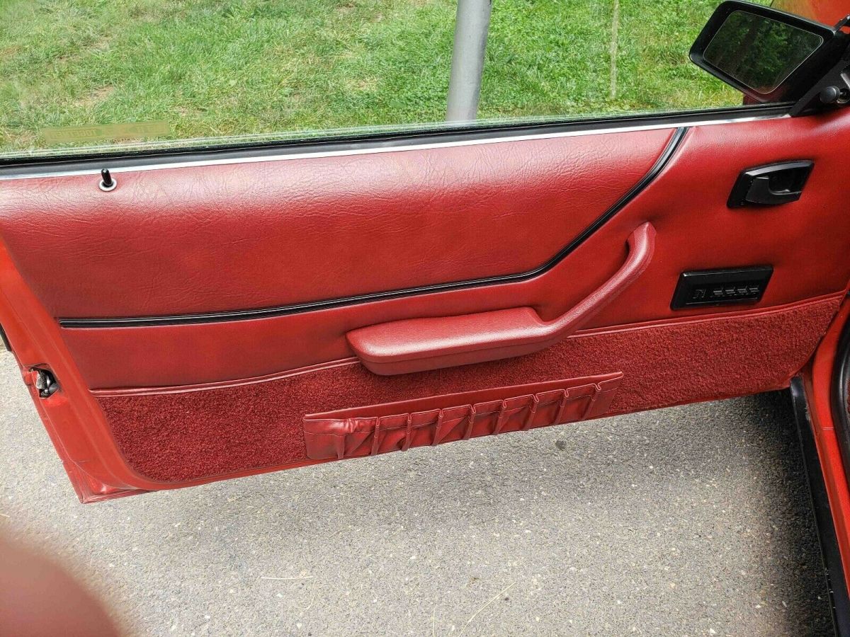 1984 Red Ford Mustang Convertible