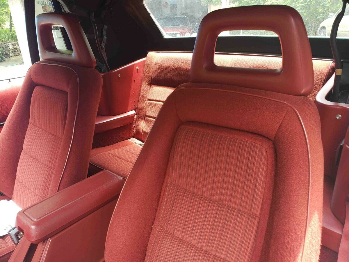 1984 Red Ford Mustang Convertible