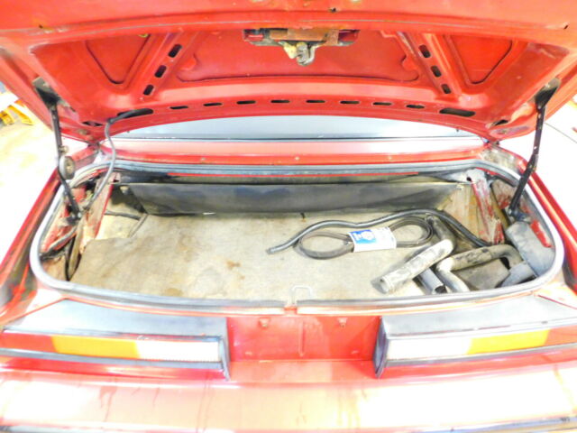 1984 Red Ford Mustang Convertible