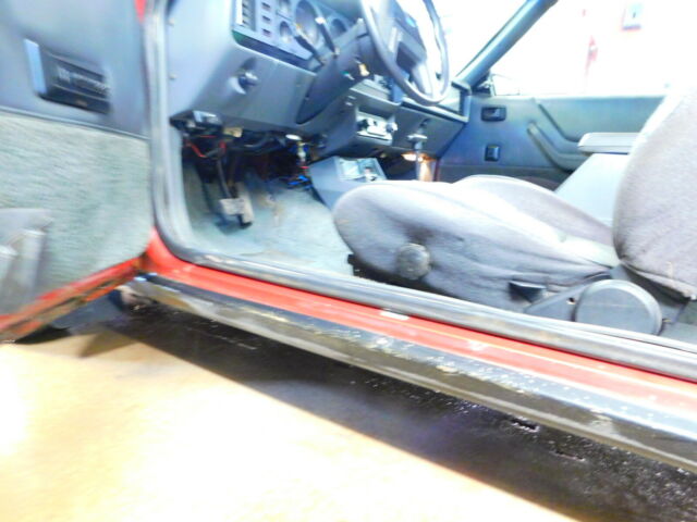 1984 Red Ford Mustang Convertible