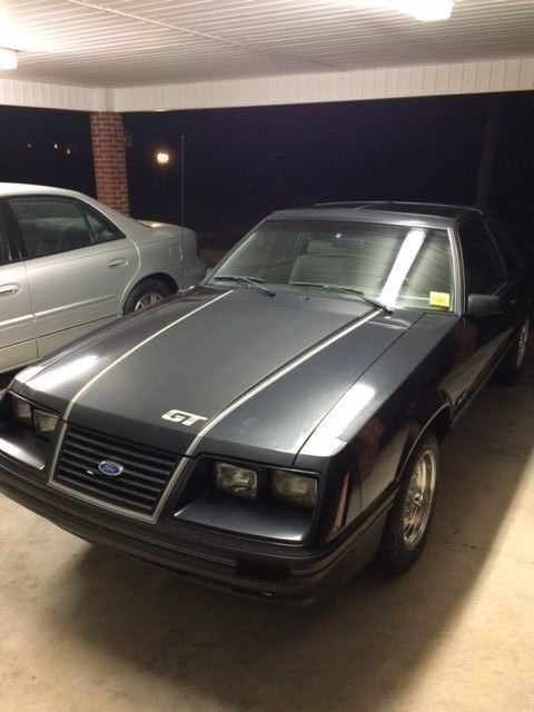 1984 Charcoal Grey Ford Mustang Hatchback