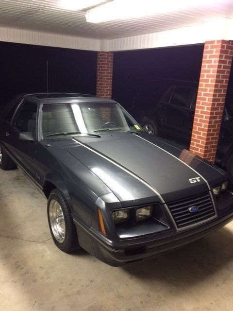 1984 Charcoal Grey Ford Mustang Hatchback