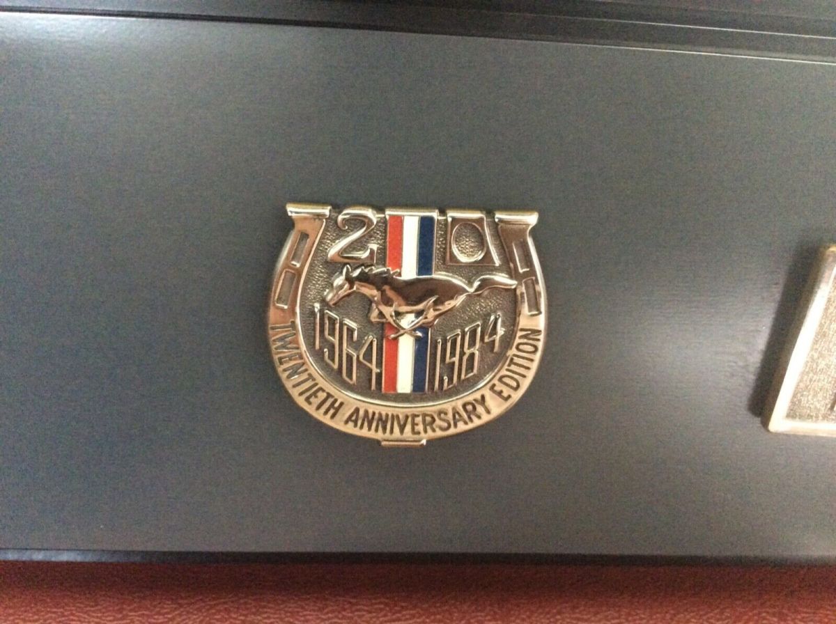 1984 White Ford Mustang Convertible