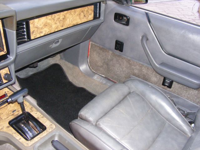 1984 Red Ford Mustang Convertible