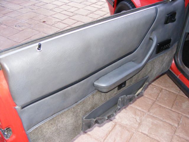 1984 Red Ford Mustang Convertible