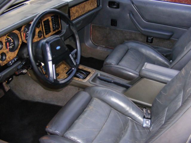 1984 Red Ford Mustang Convertible