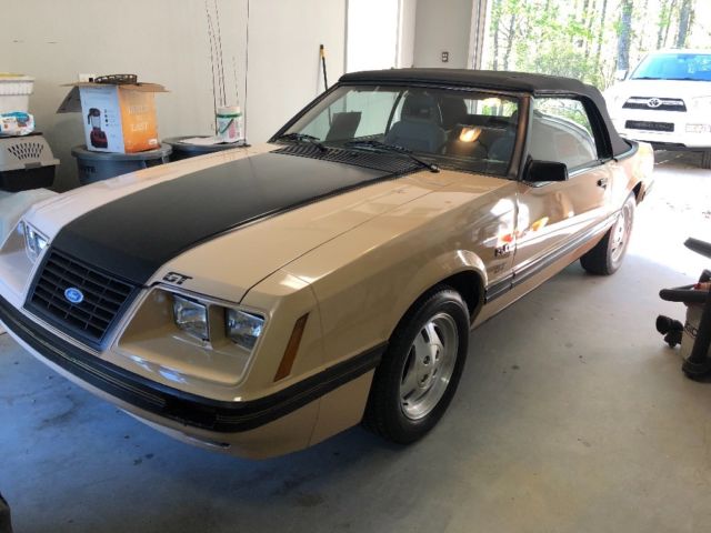 1984 Tan Ford Mustang Convertible