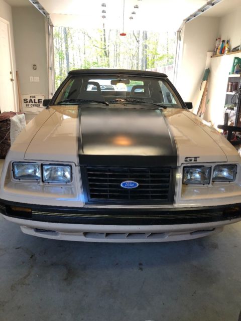 1984 Tan Ford Mustang Convertible