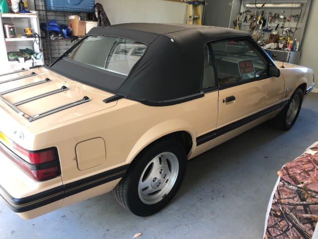1984 Tan Ford Mustang Convertible